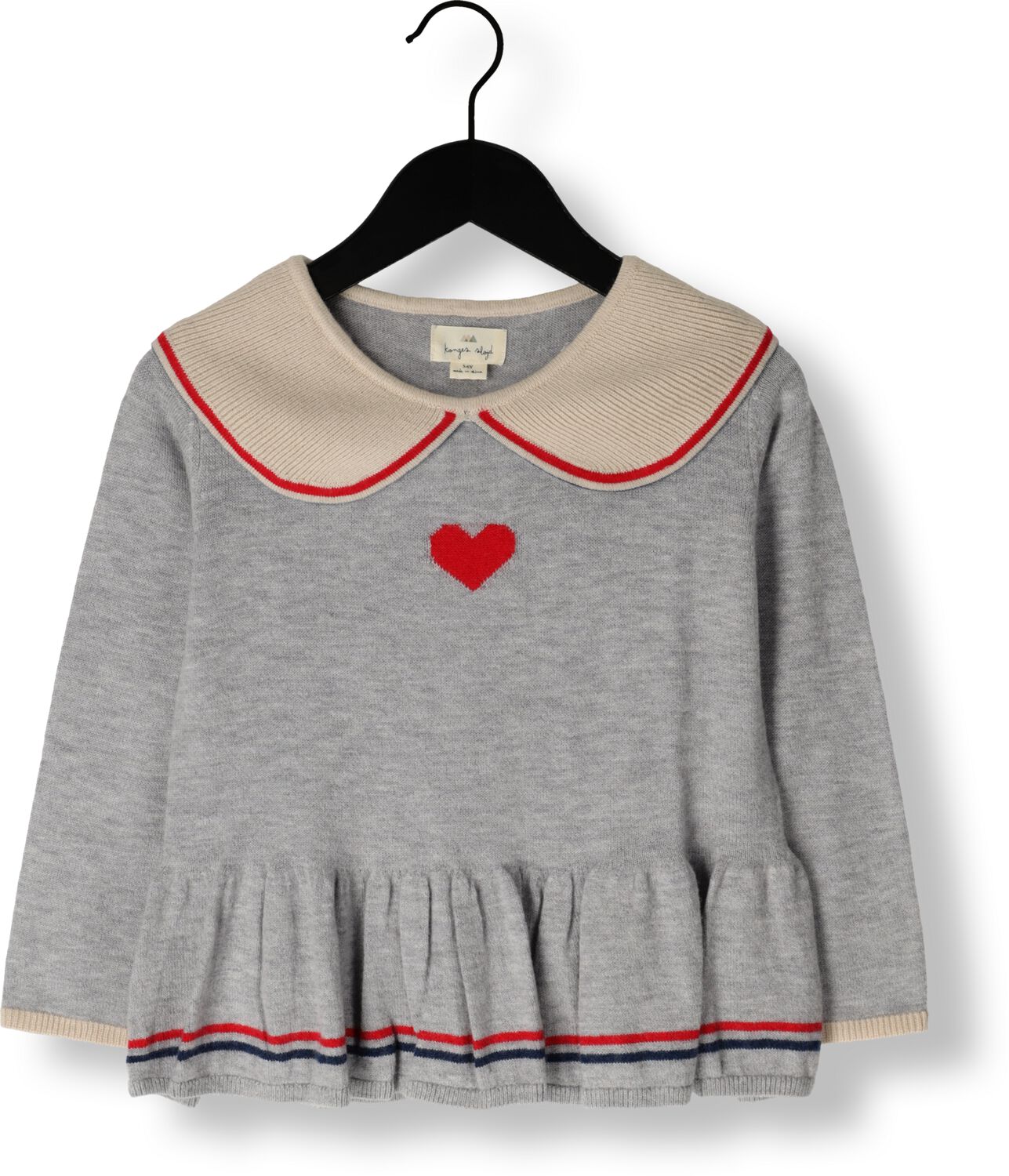 KONGES SLOJD Meisjes Truien & Vesten Maxime Knit Collar Blouse Grijs