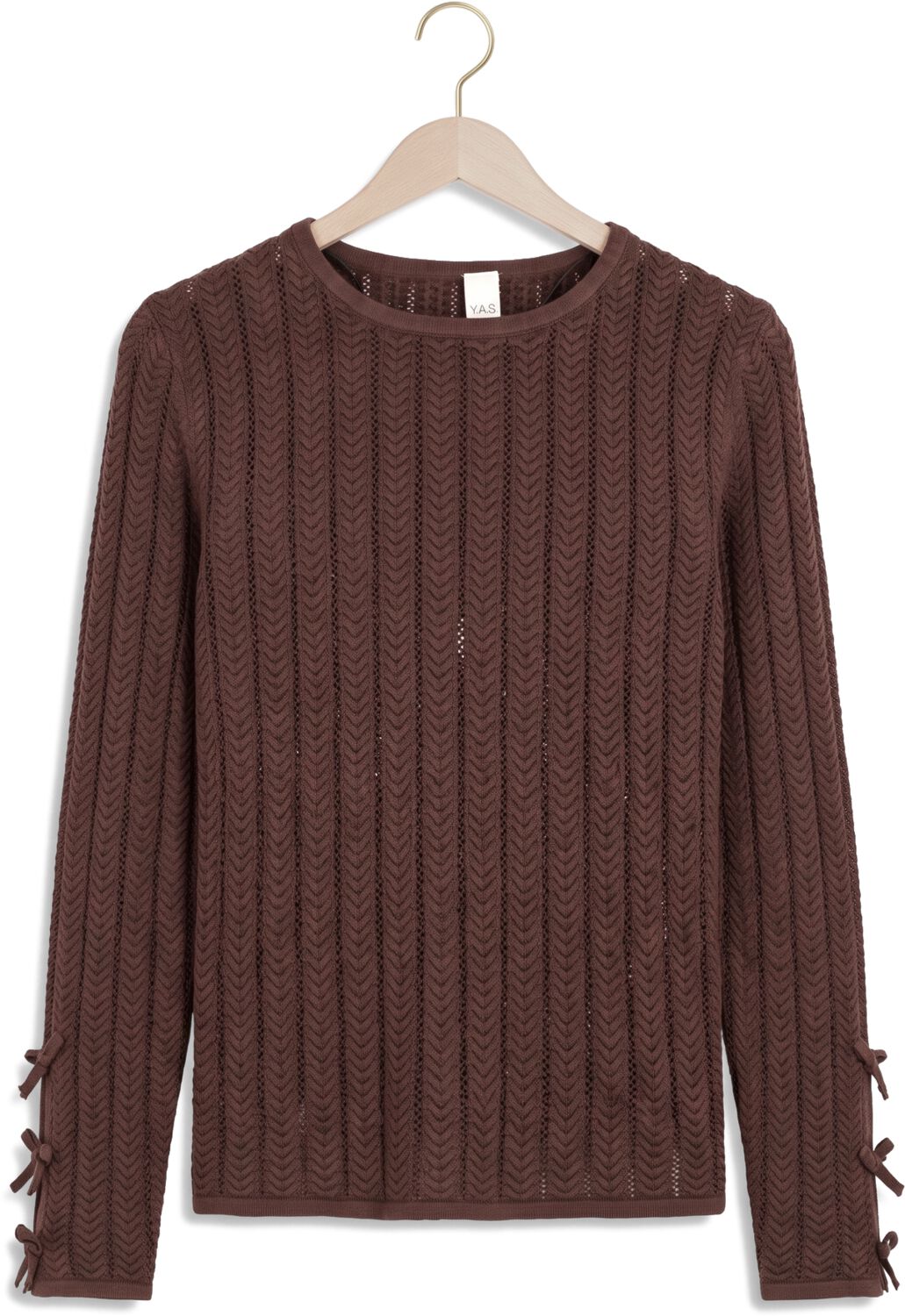 Y.A.S. YAS Dames Truien & Vesten Yasnorla Ls Knit Pullover Bruin