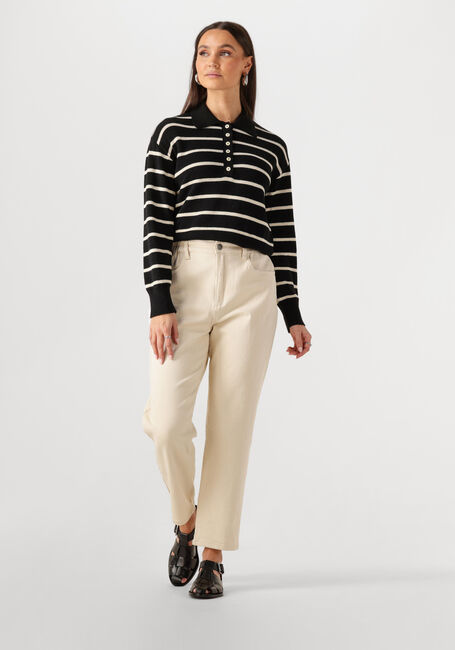 Zwarte MODSTRÖM Trui MALVAMD STRIPE POLO - large