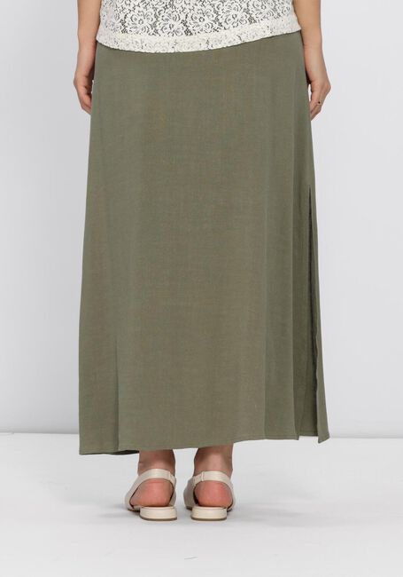 Groene SELECTED WOMEN Maxirok SLFVIVA HW ANKLE LINEN BLEND SKIRT - large
