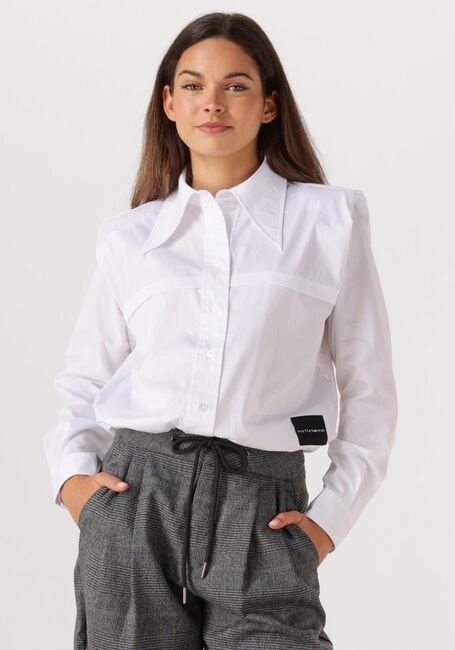 Witte HAUTE L'AMITIÉ Blouses POPLIN ROLOU SHIRT - large