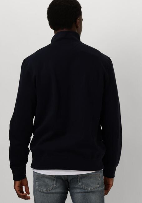 Donkerblauwe TOMMY HILFIGER Trui ESSENTIAL FLEECE 1/4 ZIP - large