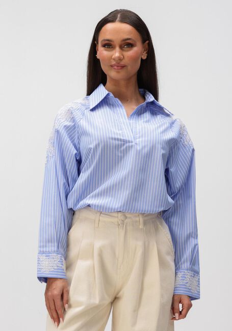 Lichtblauwe BRUUNS BAZAAR Blouses MESQUITEBBKALOE BLOUSE - large