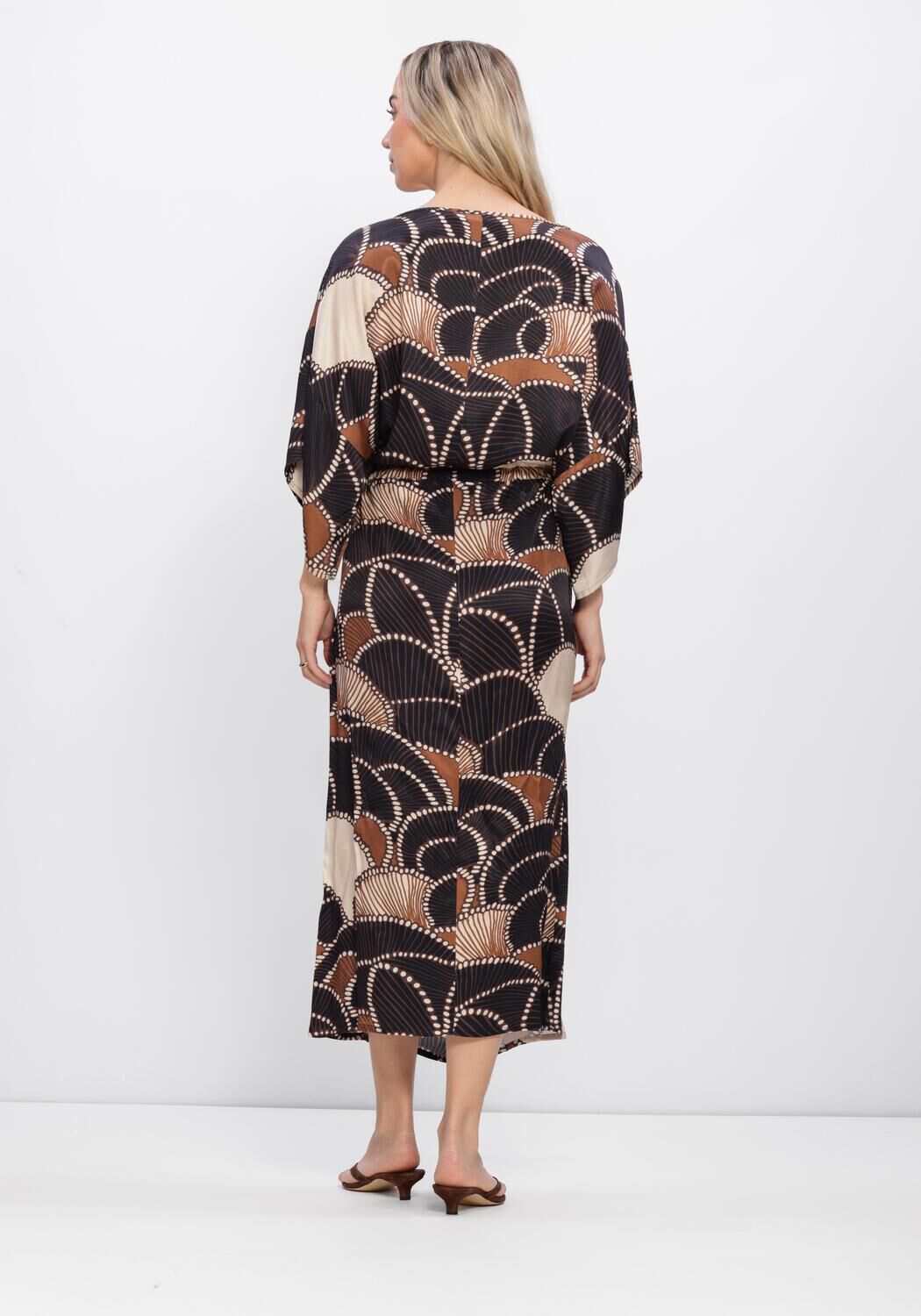 Multi SUMMUM Jurken DRESS ALL OVER TWILL SATIN - large