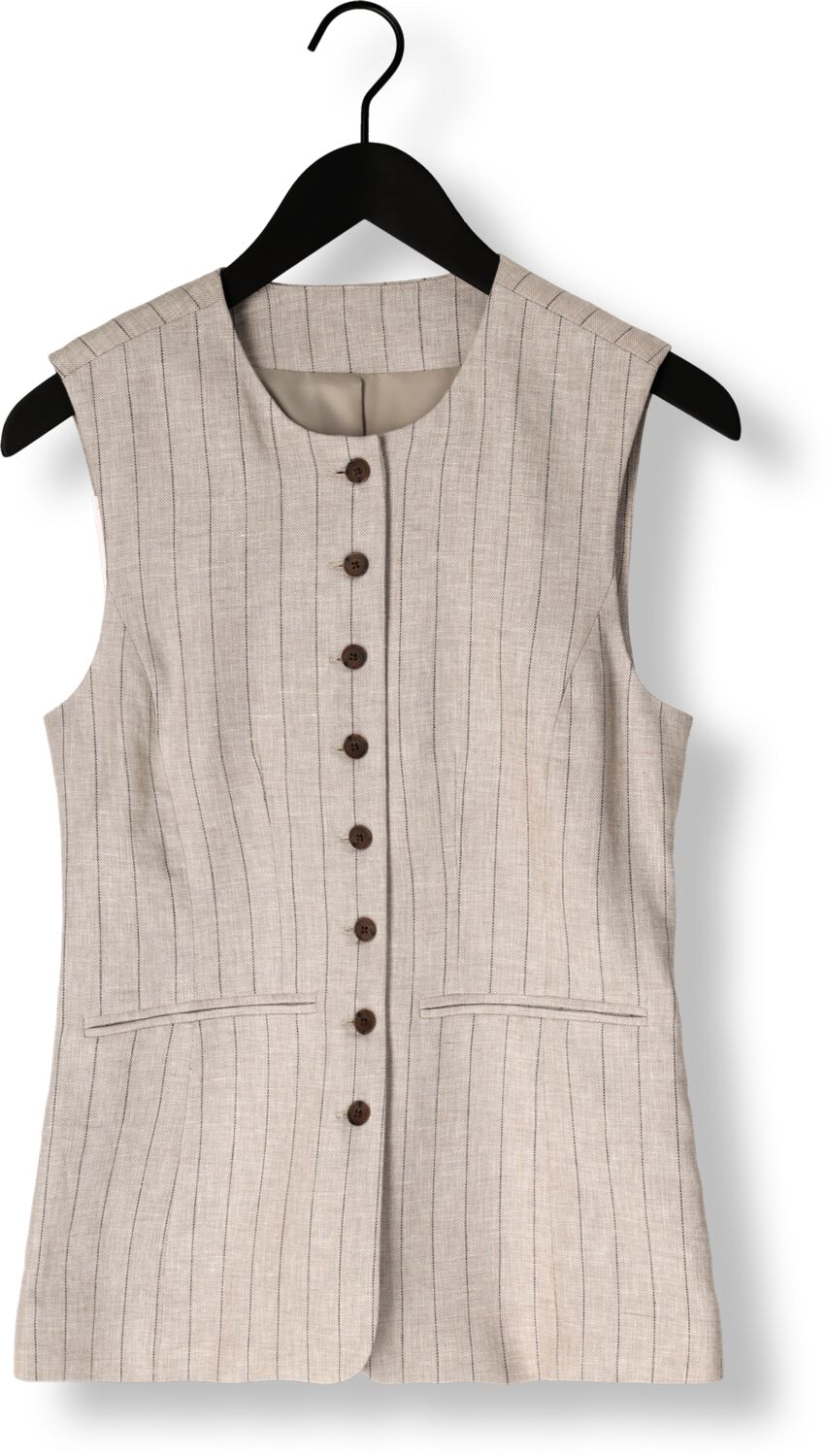 SELECTED FEMME Dames Blazers Slfvilka Sun Long Vest Beige