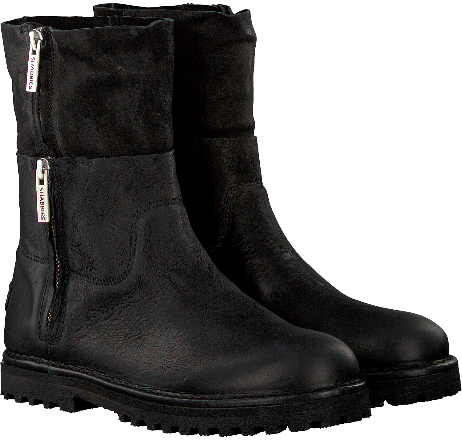 Zwarte SHABBIES Enkelboots 191020017 | Omoda Zwarte SHABBIES Enkelboots 191020017 | Omoda