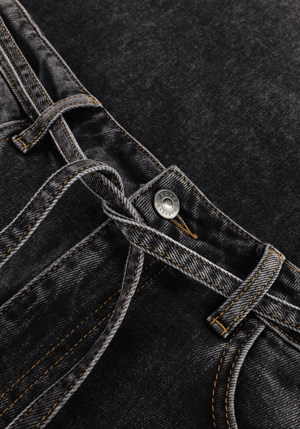 Donkergrijze MODSTR&Ouml;M Wide jeans ISOLDEMD SOLID PANTS - large