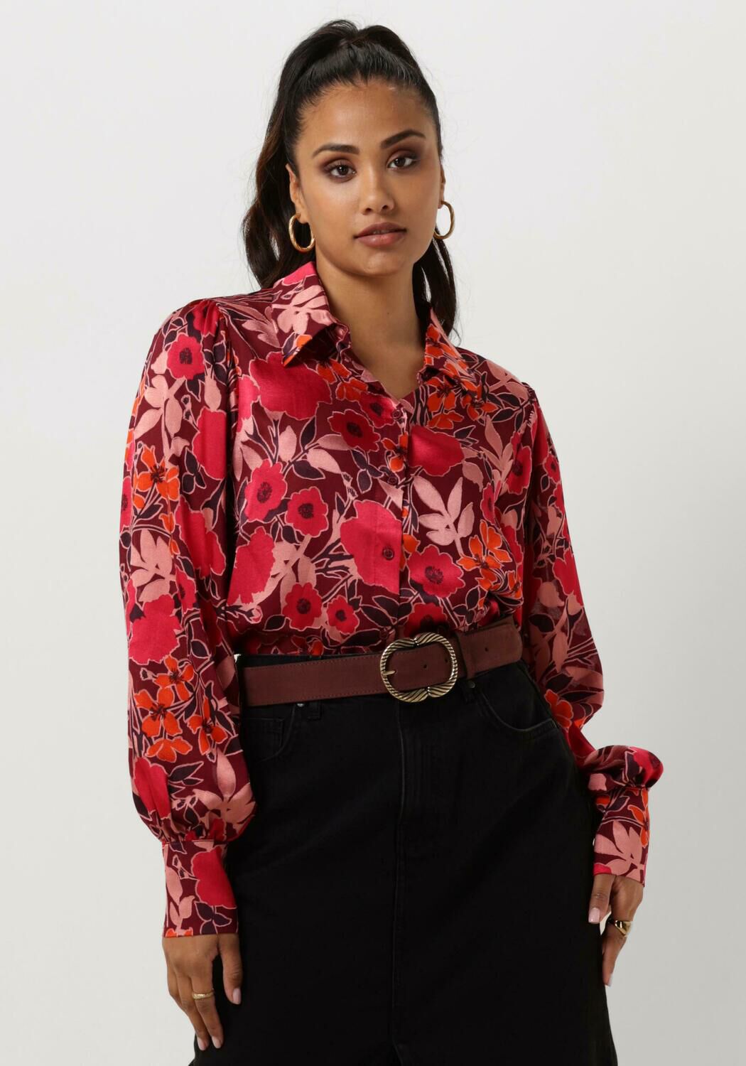 AAIKO Dames Blouses Charlotta Pes 505 Top Rood