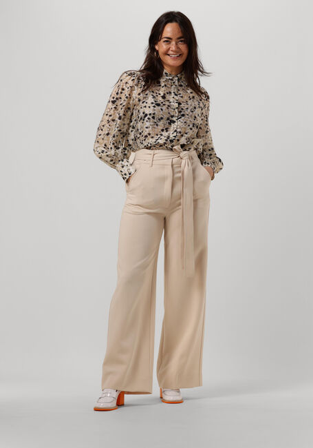 Gebroken wit SECOND FEMALE Pantalon LEVIEN TROUSERS - large