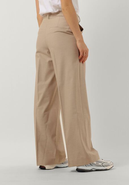 Beige SELECTED FEMME Pantalon SLFELIANA HW WIDE PANT N - large