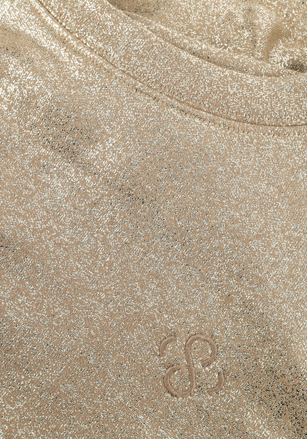 Gouden SUMMUM Trui JERSEY COATED SWEAT - large