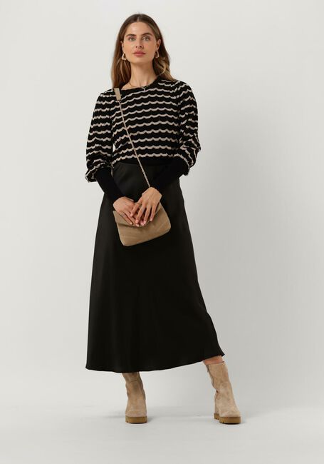Zwarte NEO NOIR Blouses DARY STITCH KNIT BLOUSE - large