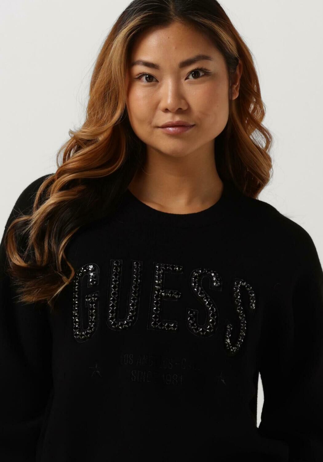 Guess trui zwart clearance