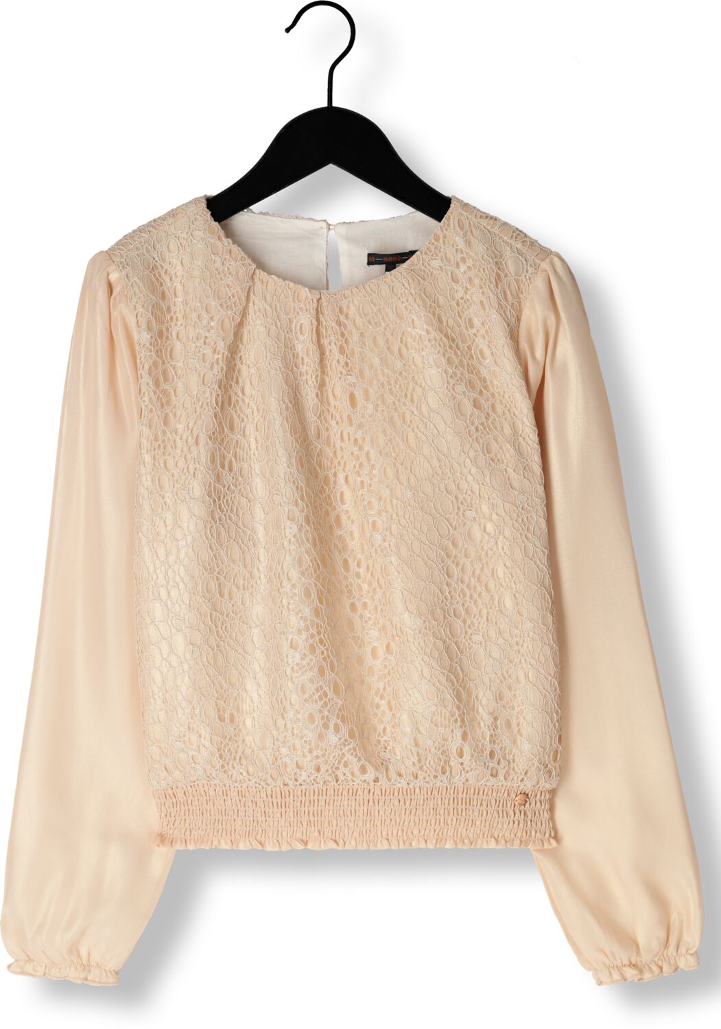 NONO Meisjes Blouses Timmy Girls Lace Blouse Light Gold Rosegoud