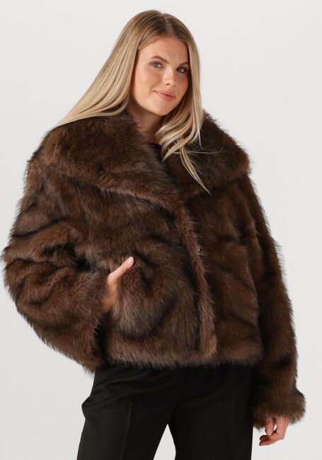 Bruine NOTRE-V Faux fur jas NV-GALA - large