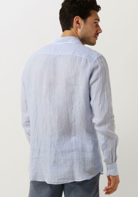 Lichtblauwe PROFUOMO Klassiek overhemd SHIRT X-CUTAWAY SC LINNEN - large