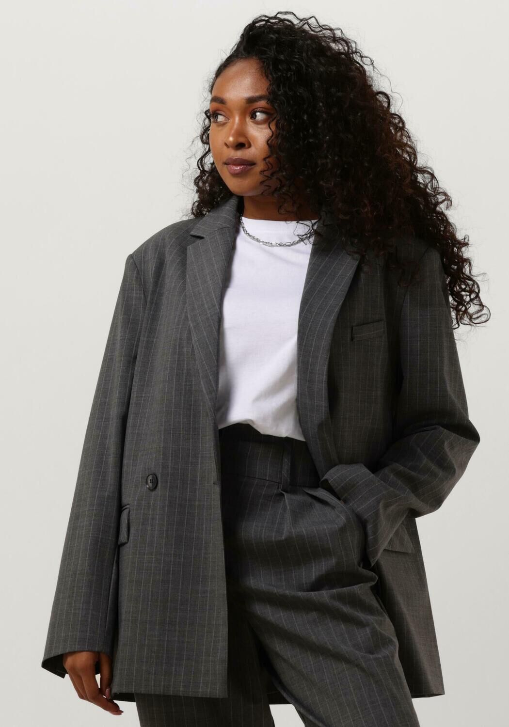 Penn&Ink N.Y Grijze Blazer voor Stijlvolle Vrouwen Gray Dames