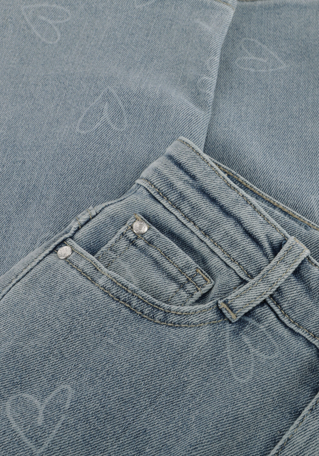 Lichtblauwe DAILY7 Wide jeans 2300 WIDE FIT HEART - large