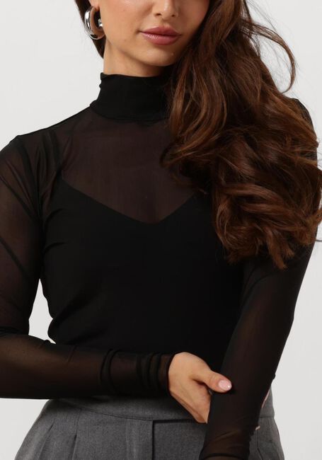 Zwarte CC HEART Tops & T-shirts EVE MESH TURTLENECK - large