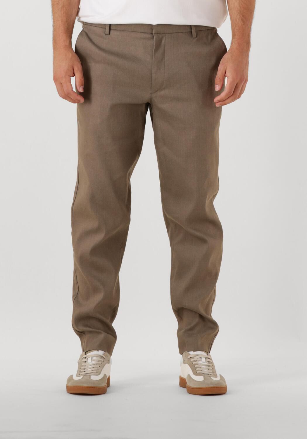 PLAIN Heren Broeken Theo Pl Linen Khaki