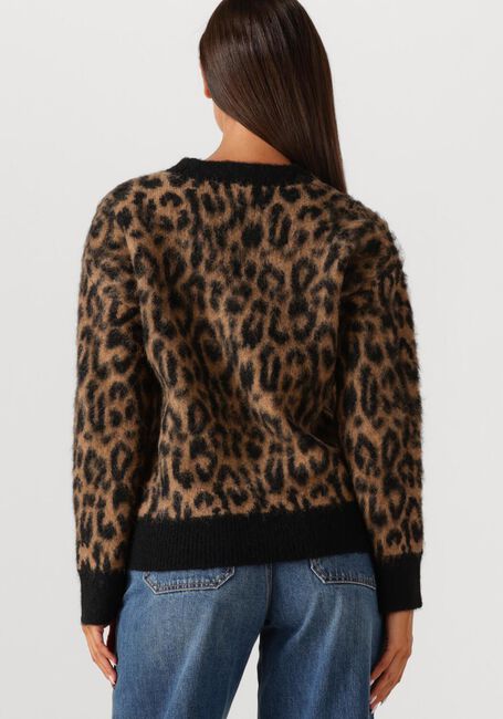 Bruine WITHBLACK Trui WBLALONDRA LS LEO PULLOVER - large