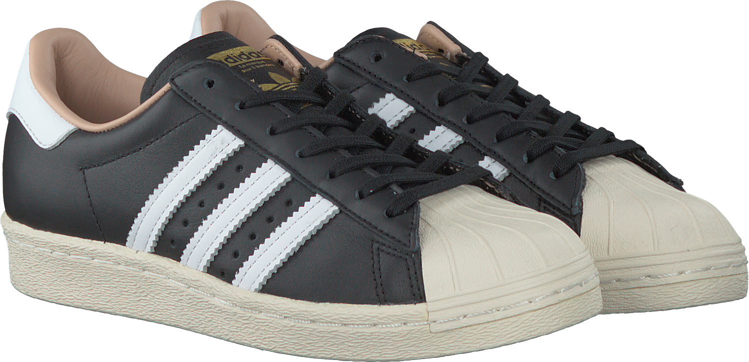 zwarte superstar adidas