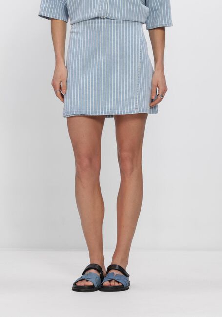 Blauwe OBJECT Shorts OBJSANNI MW SHORT DENIM SKIRT - large