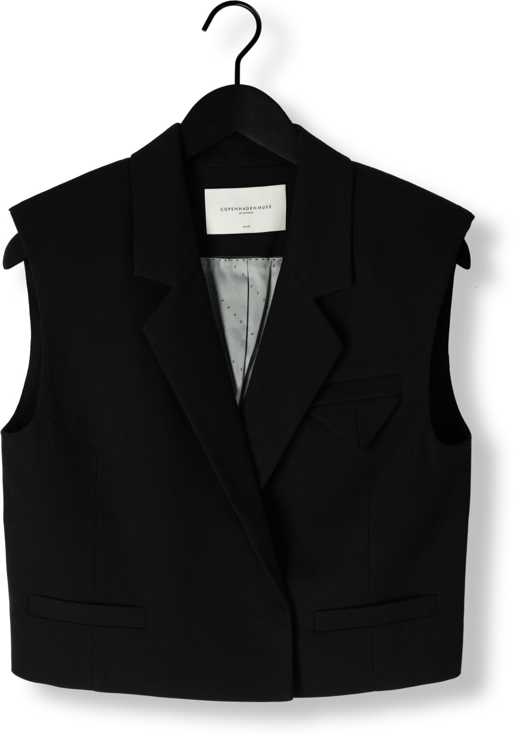 COPENHAGEN MUSE Dames Blazers Cmtailor-short Waiscoat Zwart
