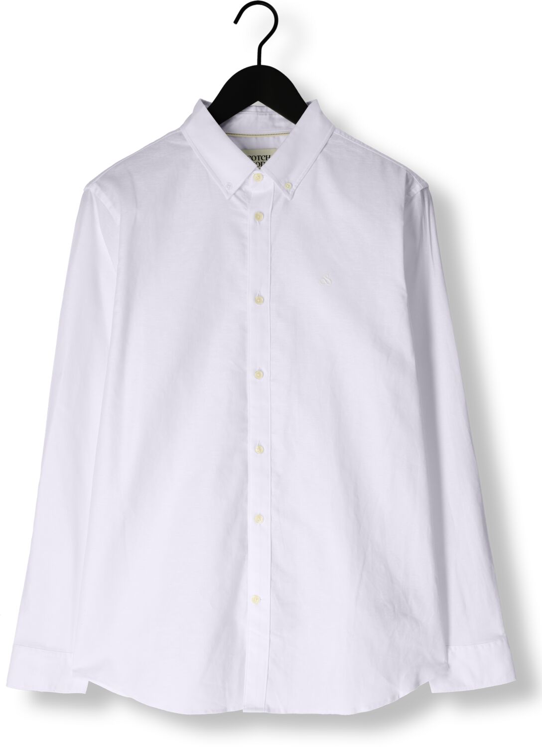 SCOTCH & SODA Heren Overhemden Oxford Solid Wit