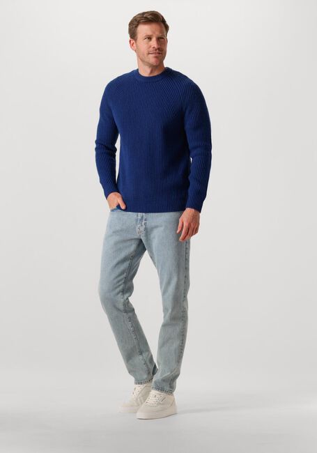Donkerblauwe FORÉT Trui DELTA WOOL KNIT - large