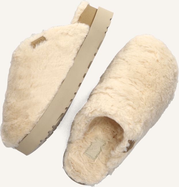 Witte UGG Pantoffels W FUZZ SUGAR  SLIDE Witte UGG Pantoffels W FUZZ SUGAR  SLIDE - large