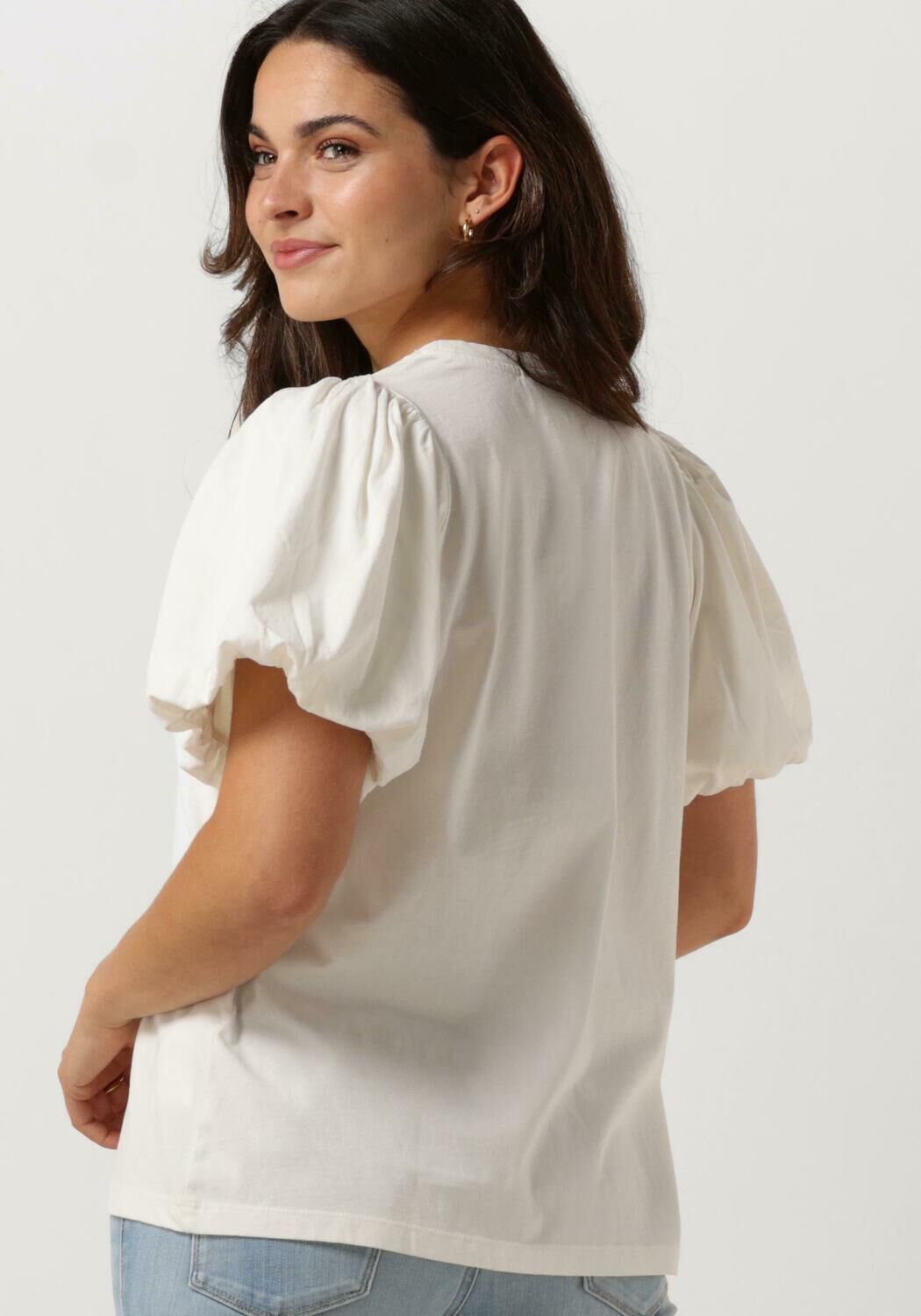 Y.A.S. Dames Tops & T-shirts Yasbloon Ss Top Wit