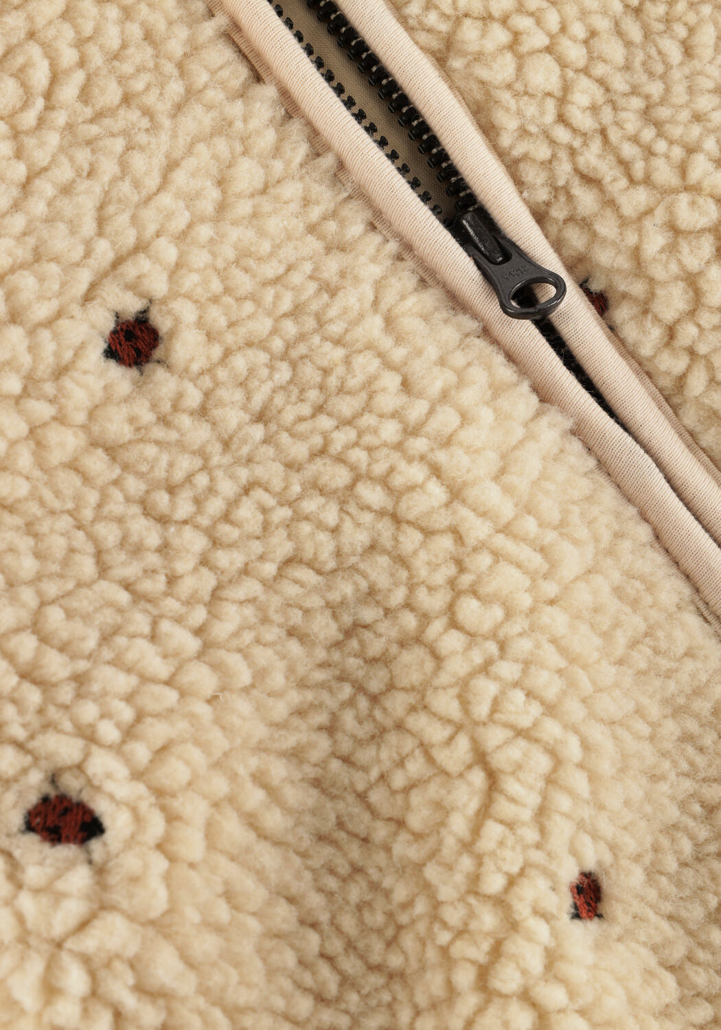 Ecru LIL' ATELIER Zomerjassen NBFNALO LOOSE SHERPA JACKET - large