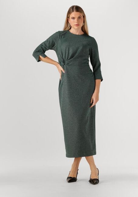 Donkergroene STUDIO ANNELOES Midi jurk VALERIE SPARKLE DRESS - large