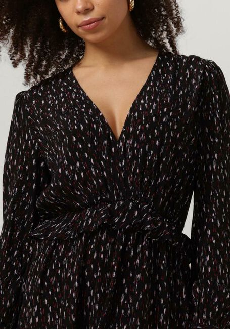 Zwarte SCOTCH & SODA Mini jurk WRAPPED SHORT DRESS - large