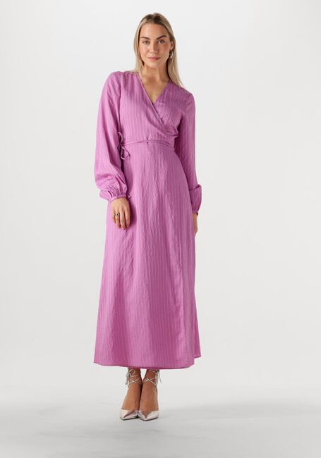 Lila SELECTED FEMME Midi jurk SLFLUCIA-SUSIE LS ANKLE WRAP DRESS - large