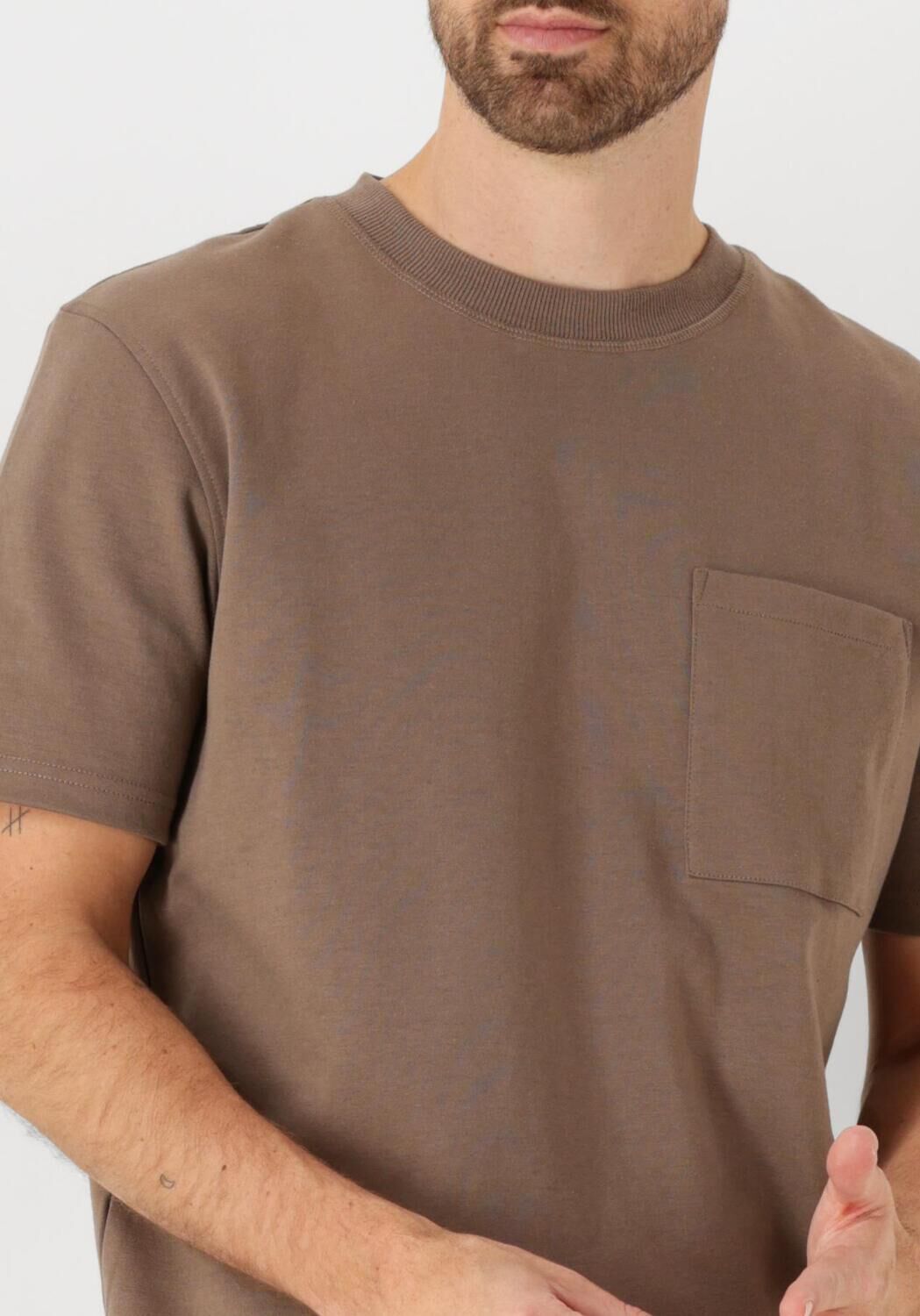 DSTREZZED Heren Polo's & T-shirts Ebbe Boxy Tee Beige