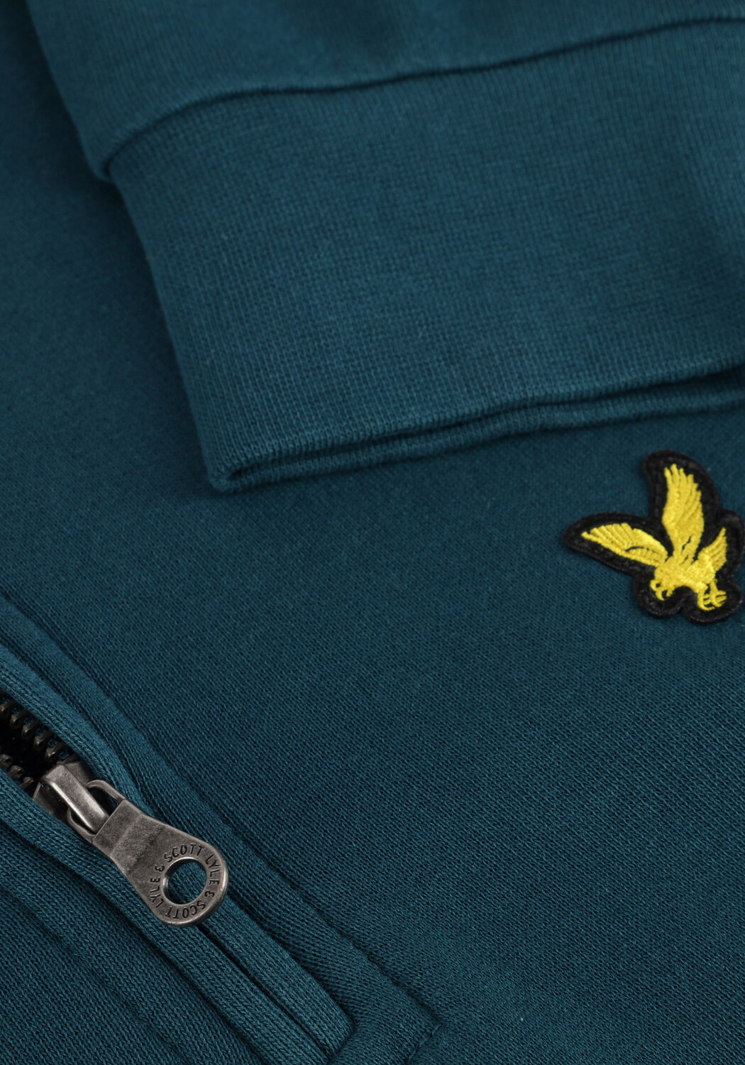 Blauwe LYLE & SCOTT Sweater LOOPBACK QUARTER ZIP SWEAT - large