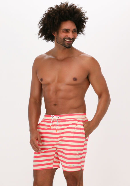 Oranje SCOTCH & SODA Zwembroeken MID LENGTH STRIPED SWIMSHORT - large