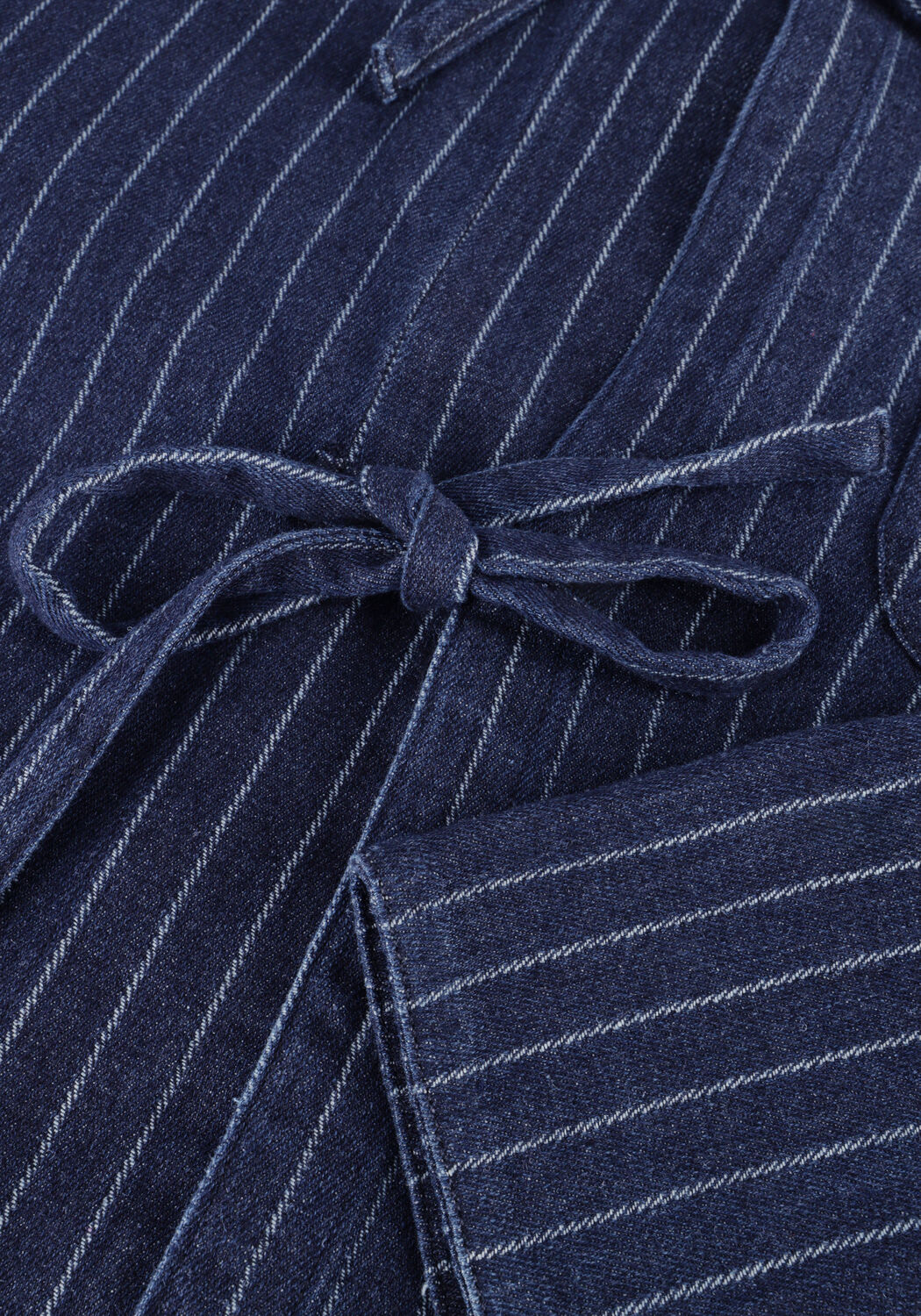 Donkerblauwe NEO NOIR Blouses STARLIE STRIPE SHIRT - large