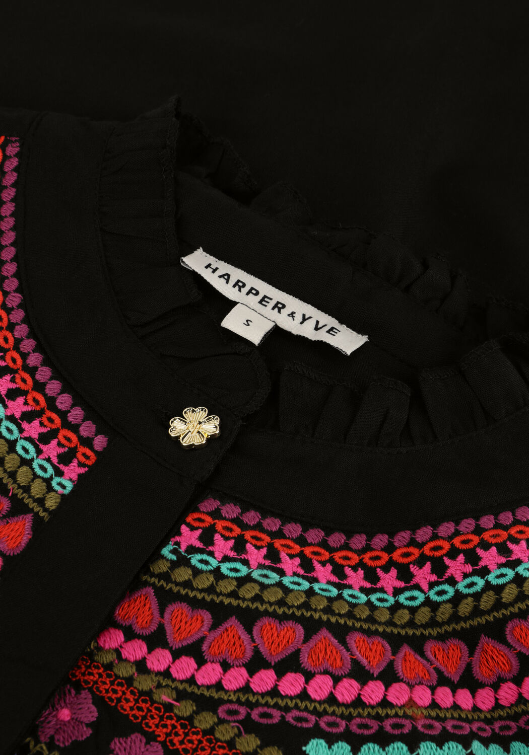 Zwarte HARPER & YVE Blouses YASMIN-LS - large