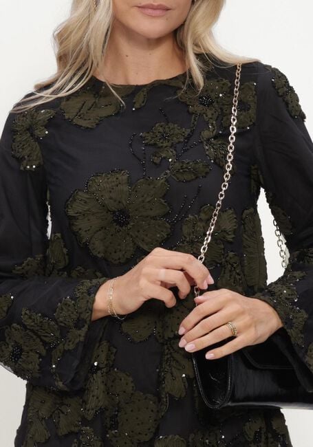 Zwarte Y.A.S. Mini jurk YASFLOUING LS DRESS - large