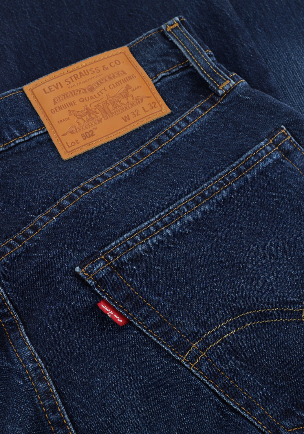 Donkerblauwe LEVI'S Straight leg jeans 502 TAPER - large