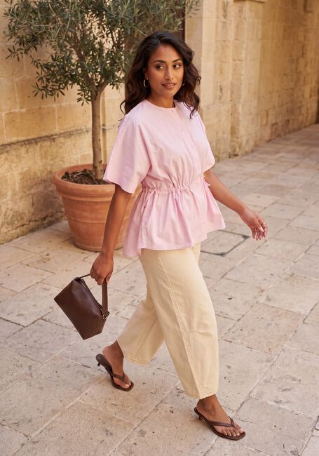Roze Y.A.S. Blouses YASKATTA SS SHIRT - large