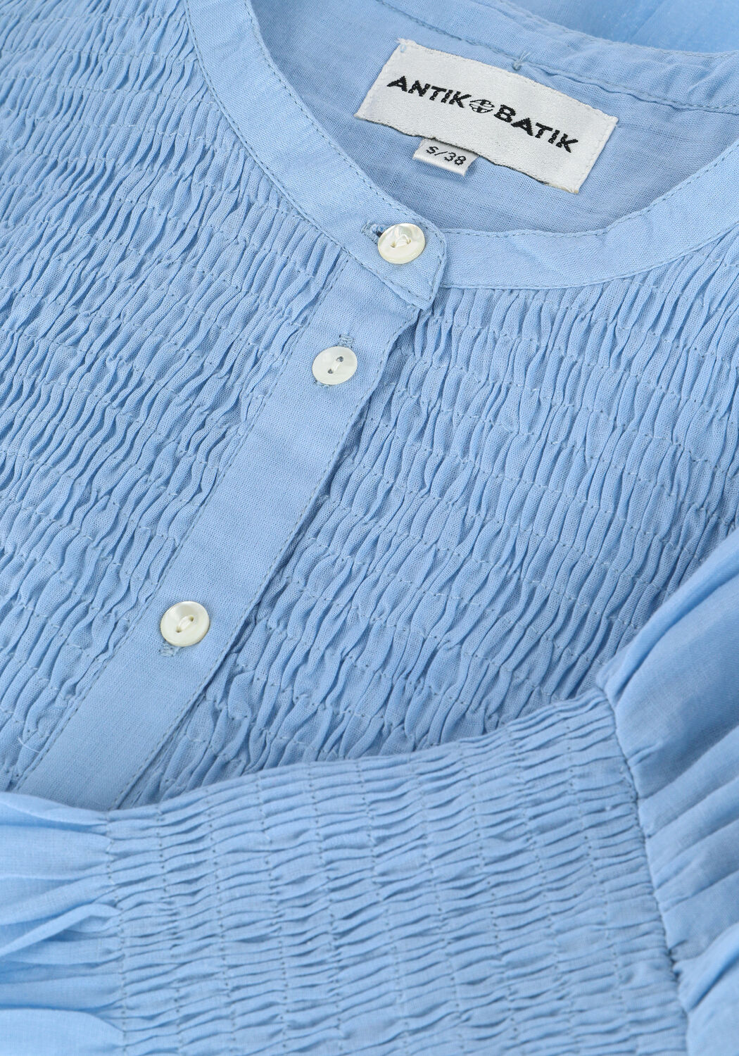 Lichtblauwe ANTIK BATIK Blouses EMMA BLOUSE - large