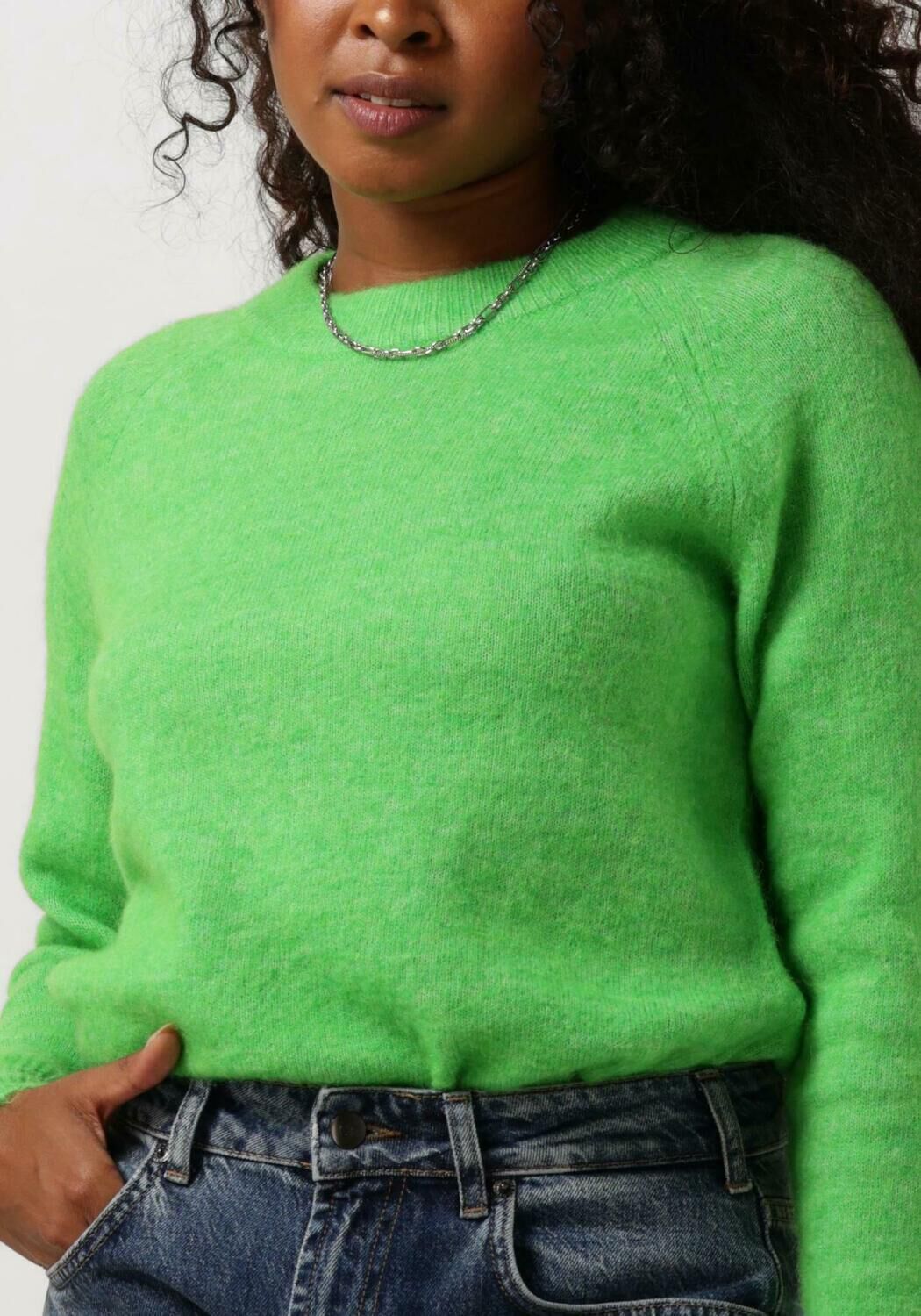 SELECTED FEMME Dames Truien & Vesten Slflulu Ls Knit O-neck B Groen