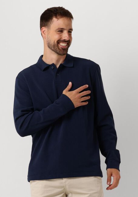 Donkerblauwe BOSS ORANGE Polo PATEMPESTO LONG - large
