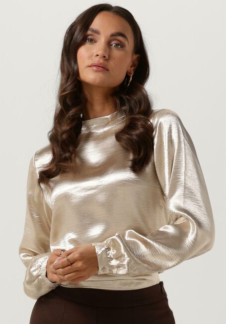 Gebroken wit ANOTHER LABEL Top ELLA SHINY TOP L/S - large