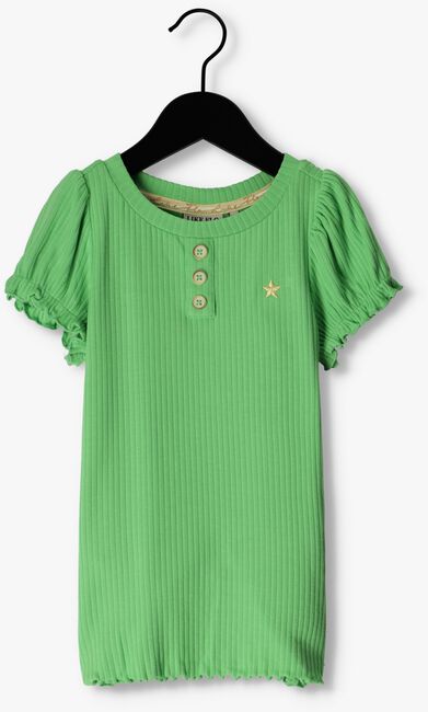 Groene LIKE FLO T-shirt SOLID RIB SS TEE - large
