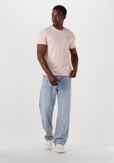 Roze TOMMY JEANS T-shirt TJM XSLIM JASPE HTR TEE EXT - large